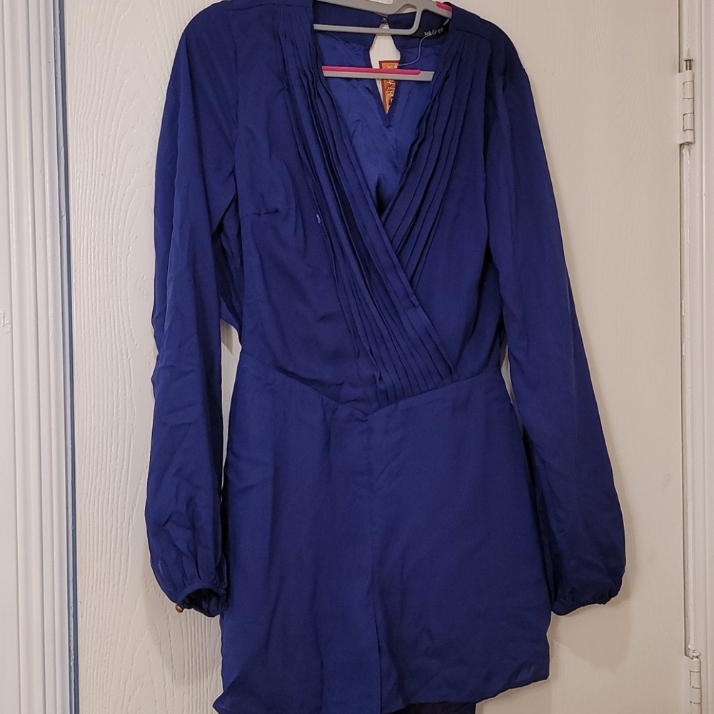 Sexy blue jumpsuit